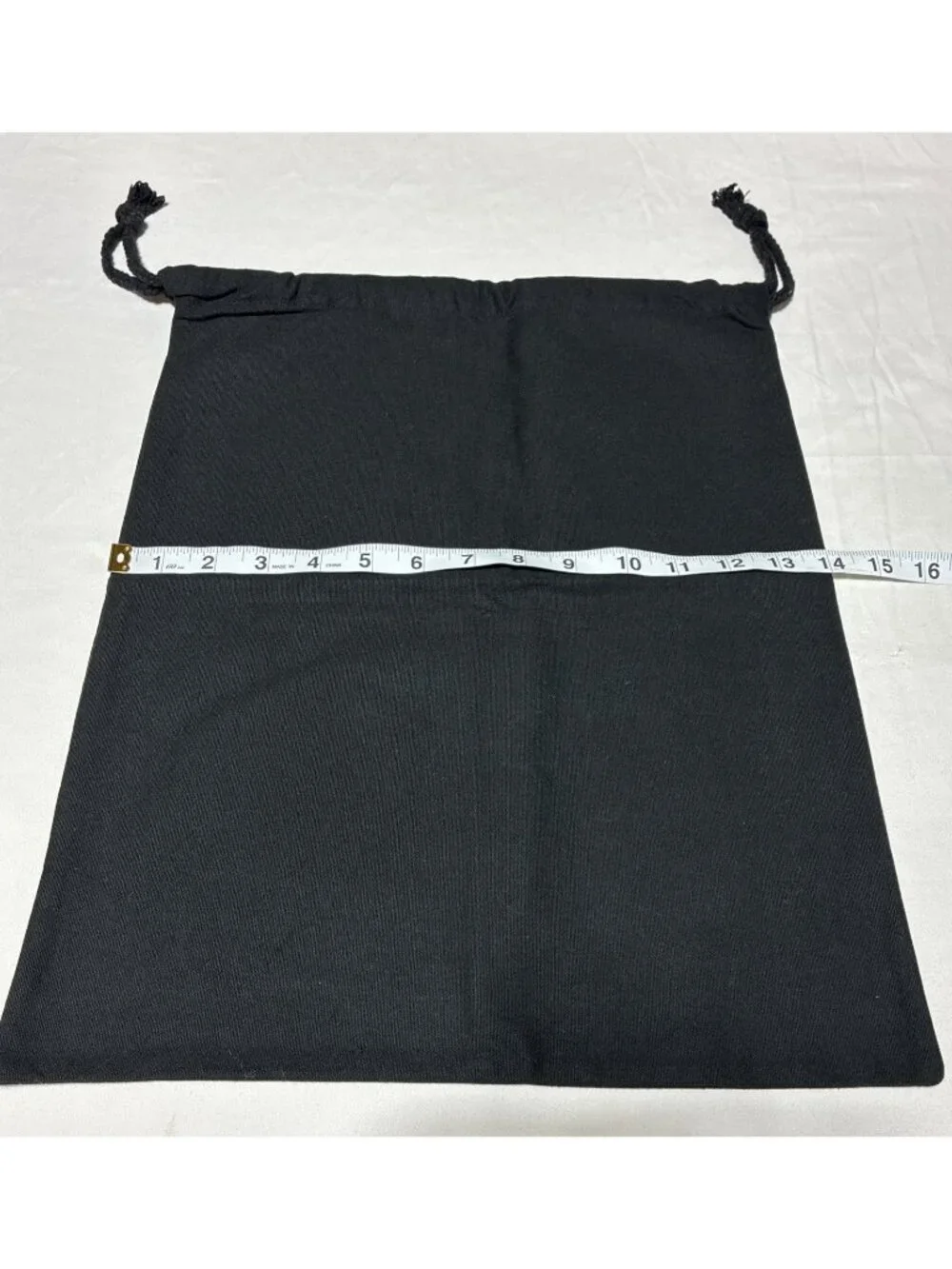 ￼ Large Black Canvas Gotham Storage Pouch Bag Gothic Skeleton Hourglass Tarot 17